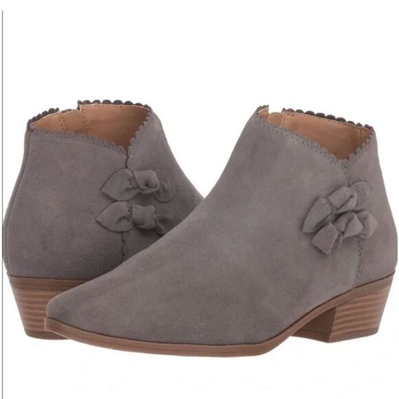 Jack Rogers Kali Suede Bow Booties - Picture 1 of 6